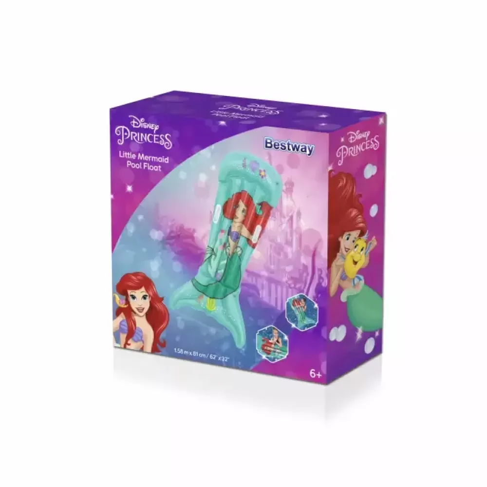 Outlet Materassino Disney Sirenetta Cm. 158 81 Con Maniglie Gonfiabili Per Bambini