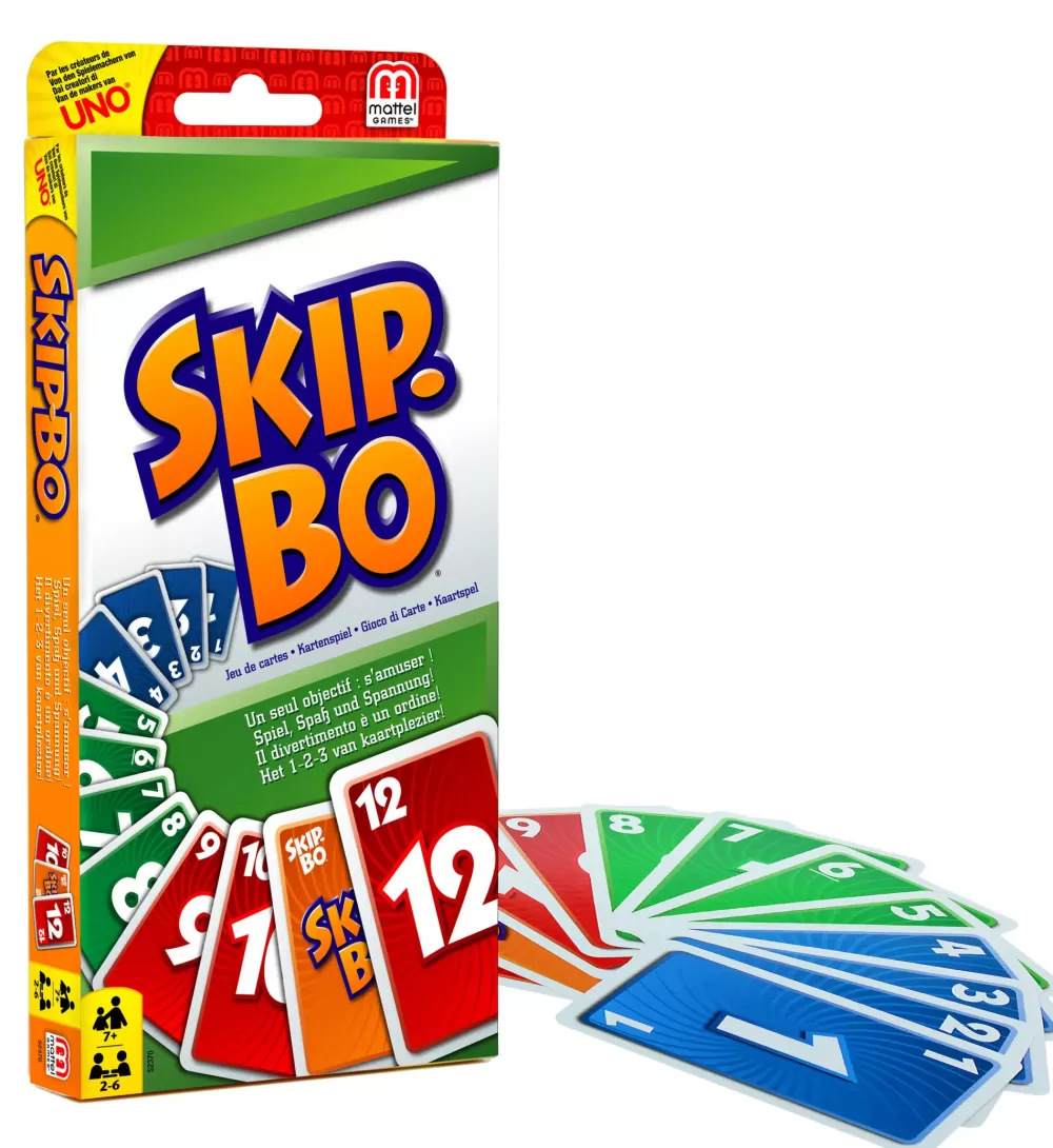 Flash Sale Mattel--52370-Skipbo Gioco Di Carte Fuori Tutto Offerte Giochi Di Carte