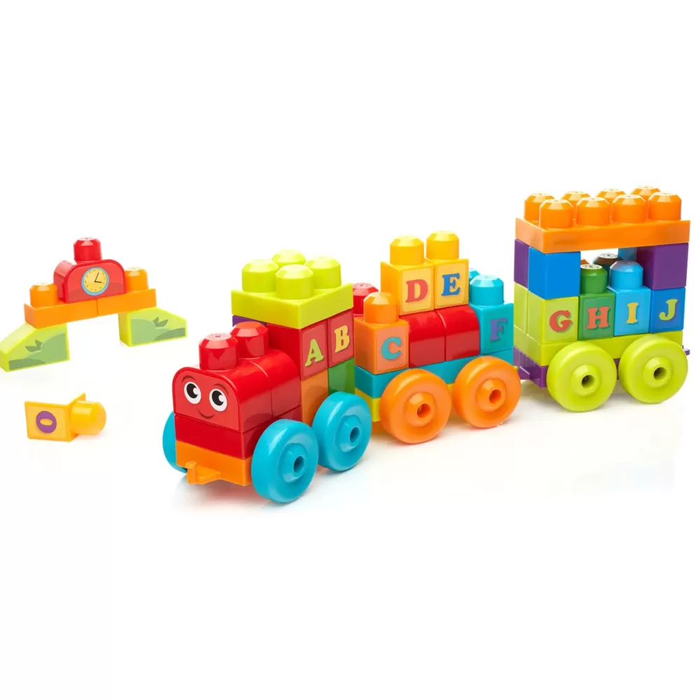 Cheap Mega First Builders Impara Con Il Treno! Costruzioni Bambini