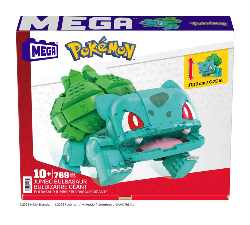 Cheap Mega Bulbasaur Gigante, Set Da Costruzione Da 789 Pezzi, Personaggio Gigante Snodato Alto 18 Cm Da Collezione, 10+ Anni, Hnt96 Costruzioni Bambini