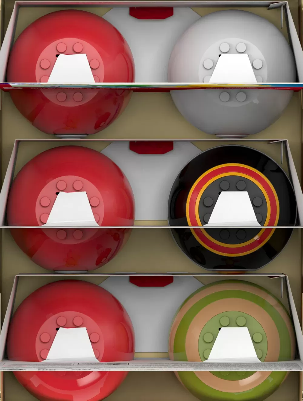 Fashion Mega Pokemon Set Collezione Di Poke Balls, Ciascuno Da Costruire Con 40 Mattoncini E Che Include 2 Poke Balls E 2 Personaggi Del Mondo Pokemon Set Costruzioni