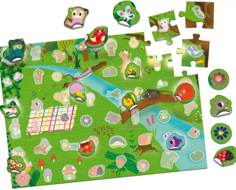 Flash Sale Mega Puzzle Appiccichini Il Bosco Puzzle Per Bambini