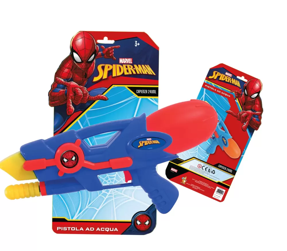 Sale Mitraglietta Spara Acqua Personalizzata Spiderman Da 29 Cm Pistole Ad Acqua