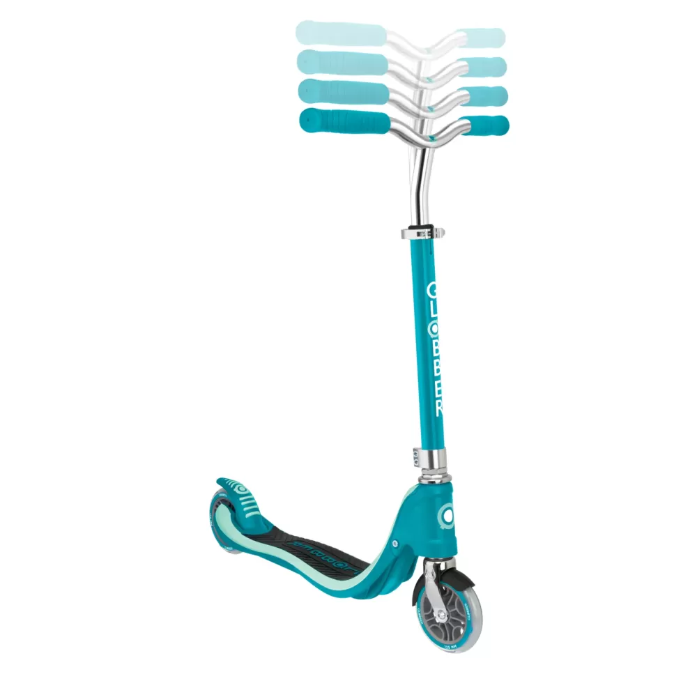Fashion Monopattino Flow 125 Regolabile Verde Acqua Adatto Per Bambini 5 7 Anni Monopattini