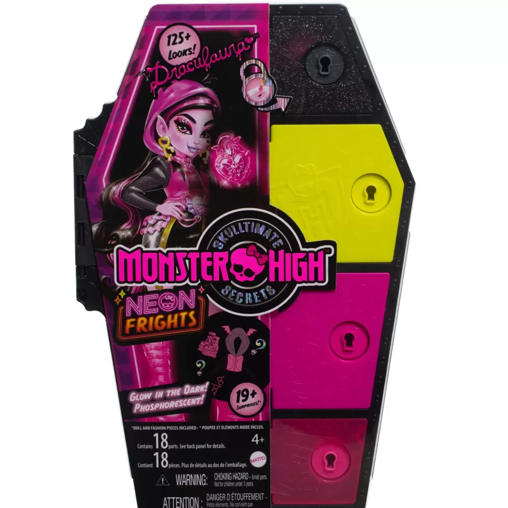 Clearance Segreti Da Brivido Neon Frights Draculaura, Playset Con Bambola, Abiti E Armadietto Per I Look Fashion Dolls