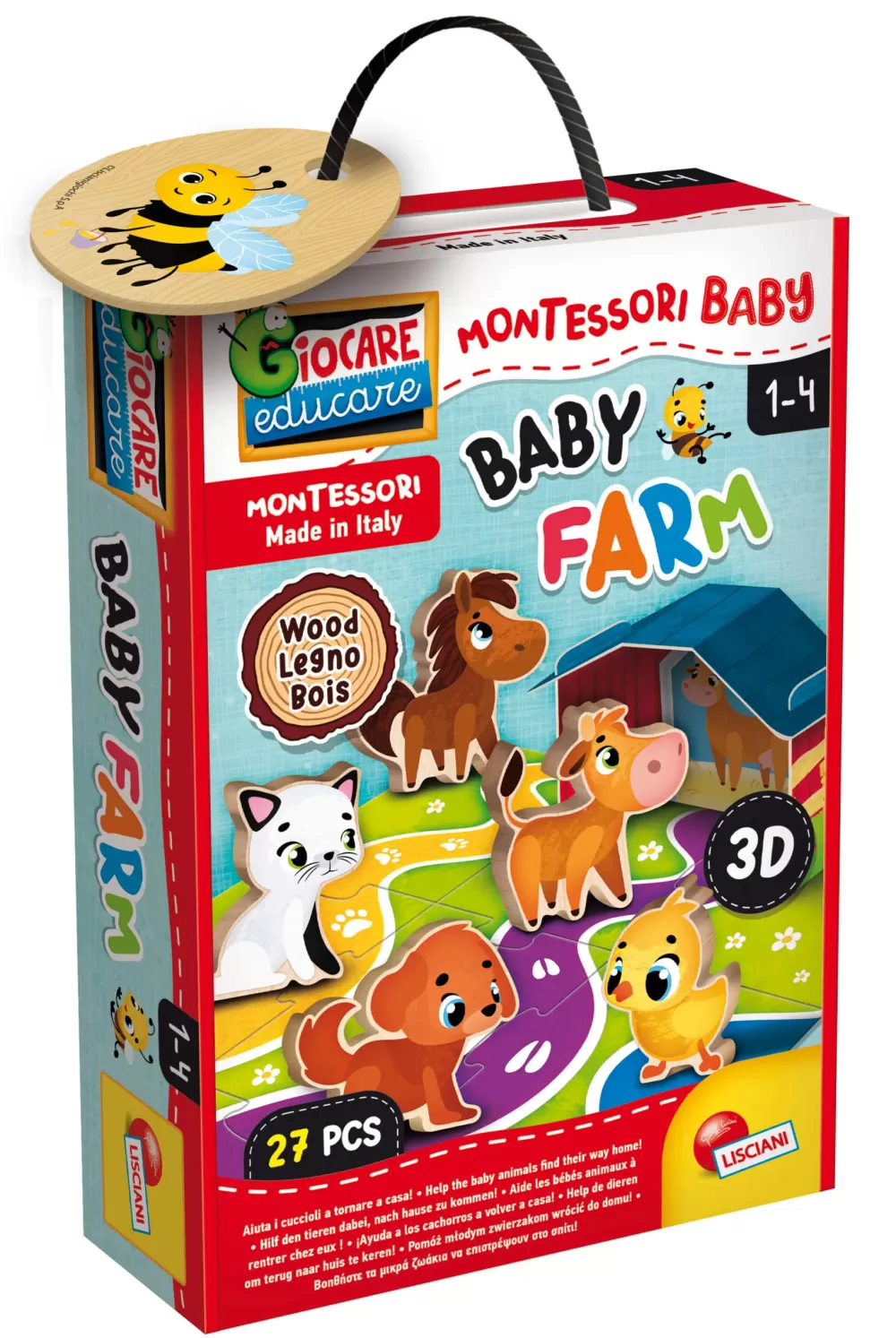 Clearance Montessori Baby Legno Baby Farm Giochi Educativi In Legno