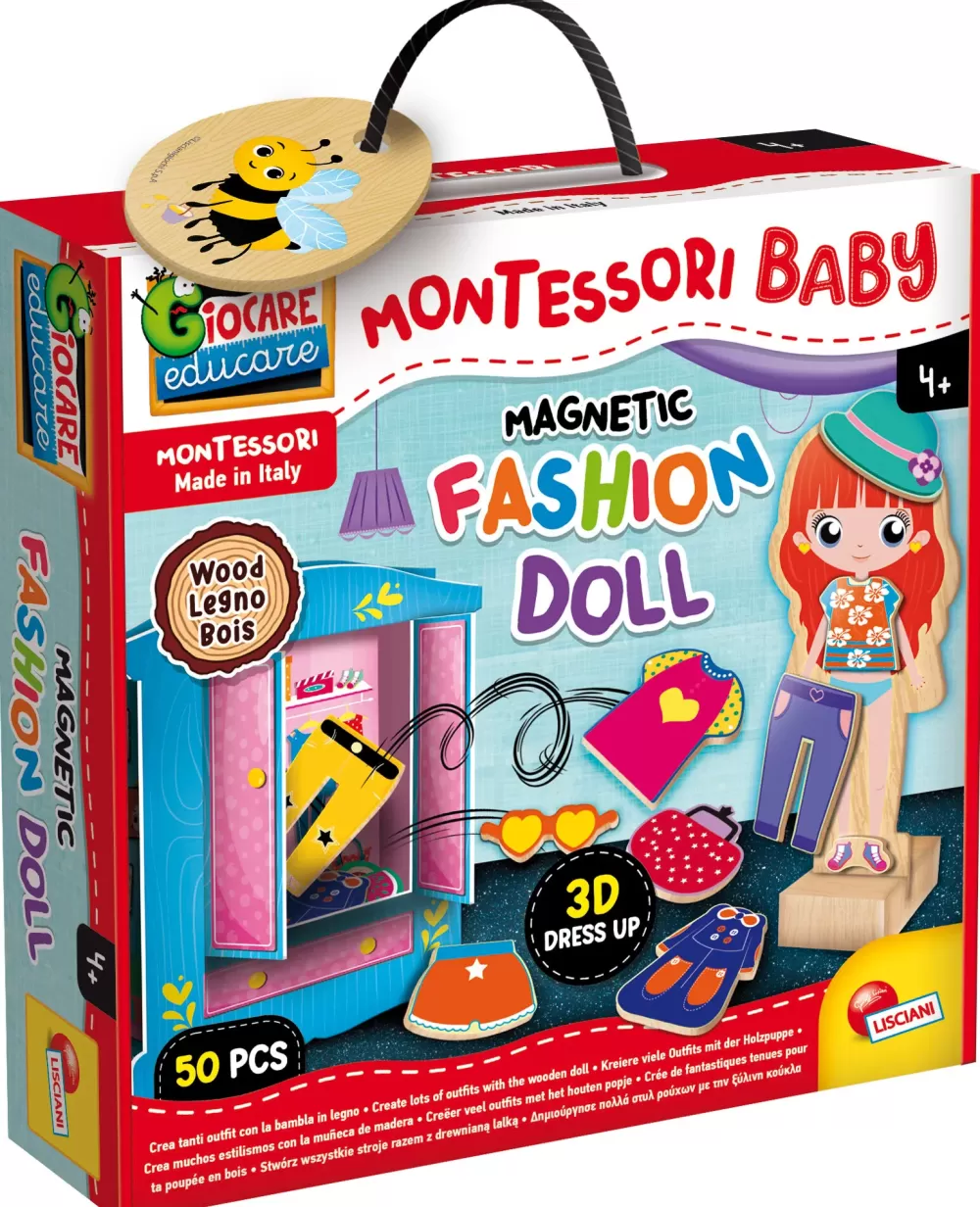 Outlet Montessori Baby Legno Magnetic Fashion Doll Giochi Educativi In Legno