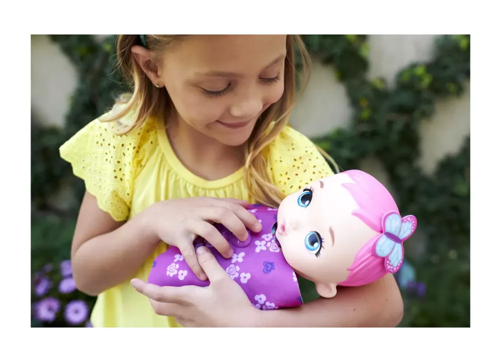 Flash Sale , Bambola Junior Farfalla Rosa (30 Cm) Con Pannolino Riutilizzabile, Vestiti E Ali Rimovibili; Giocattolo Per Bambini 2+ Anni, Gyp10 Bambolotti