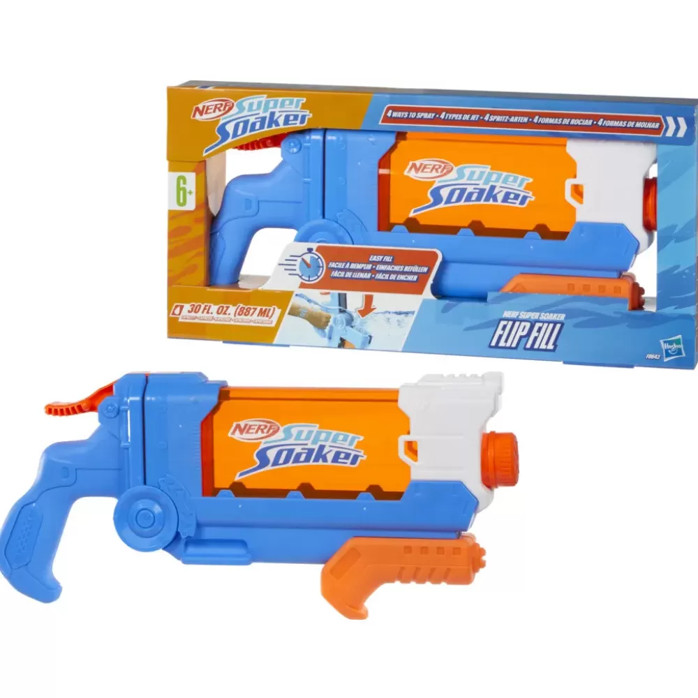 New Super Soaker Flip Fill, Soaker Con 4 Stili Di Spruzzo, Riempimento Rapido, Serbatoio Da 887 Mm, Giochi D'Acqua Pistole Ad Acqua