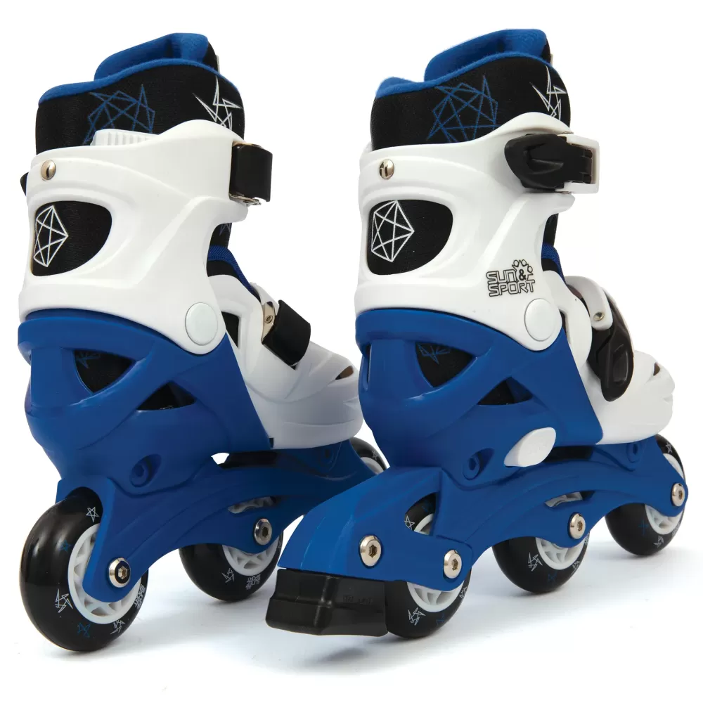 Hot Pattini A 3 Ruote Regolabili Con Freno Posteriore Misure Da 26 A 30 Per Bambini- Disponibile In Blu E Rosa Pattini E Skateboard