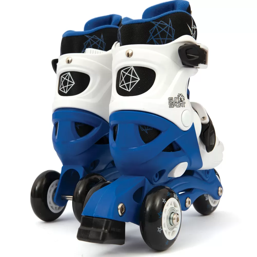 Hot Pattini A 3 Ruote Regolabili Con Freno Posteriore Misure Da 26 A 30 Per Bambini- Disponibile In Blu E Rosa Pattini E Skateboard