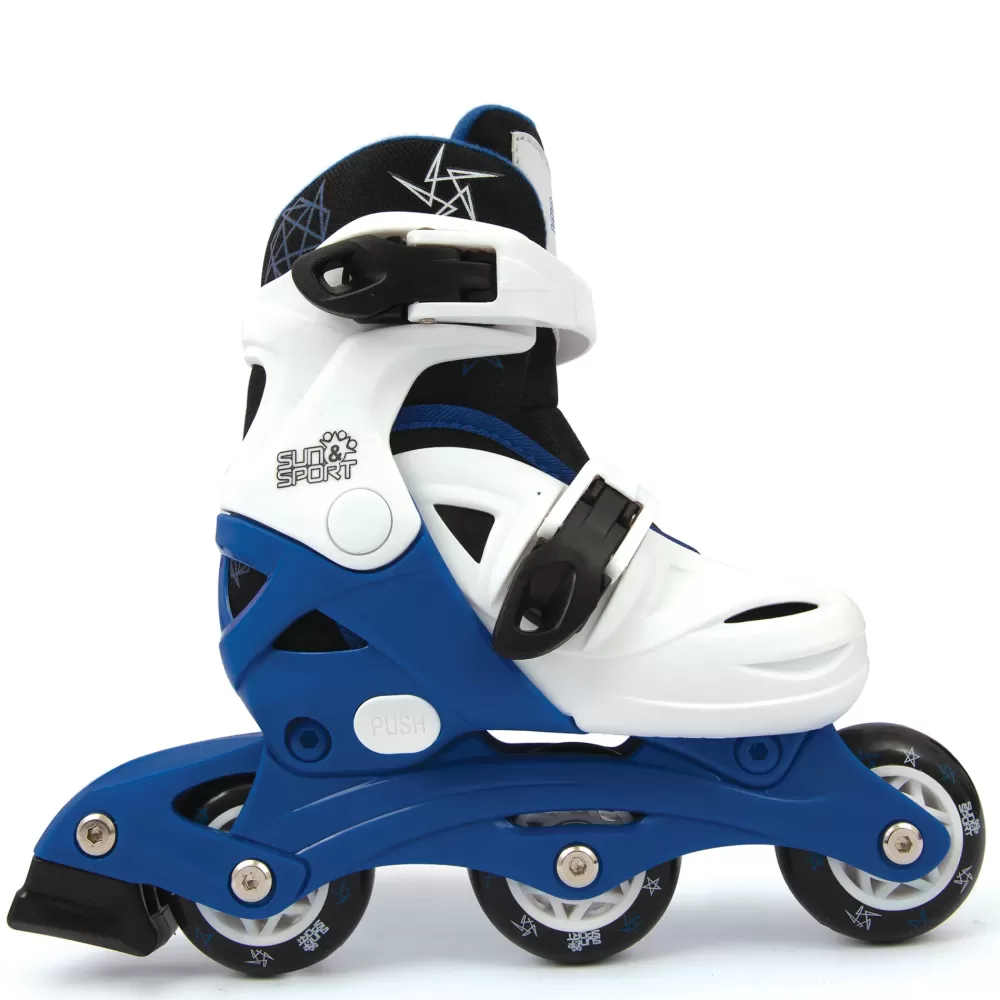 Hot Pattini A 3 Ruote Regolabili Con Freno Posteriore Misure Da 26 A 30 Per Bambini- Disponibile In Blu E Rosa Pattini E Skateboard