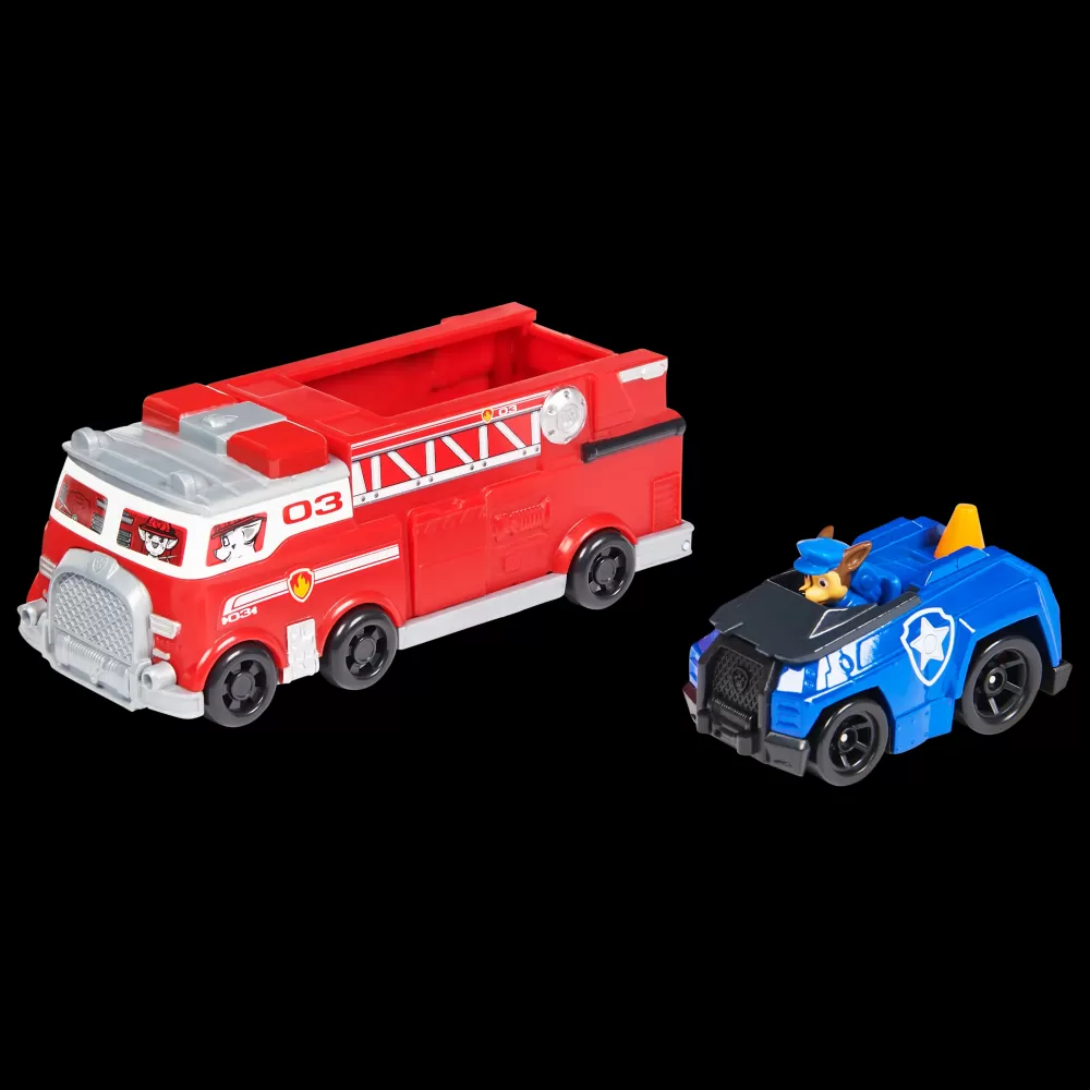 Best Sale , Camion Dei Pompieri E Auto Della Polizia Di Chase In Metallo, Veicoli Die-Cast Macchinine Bambini