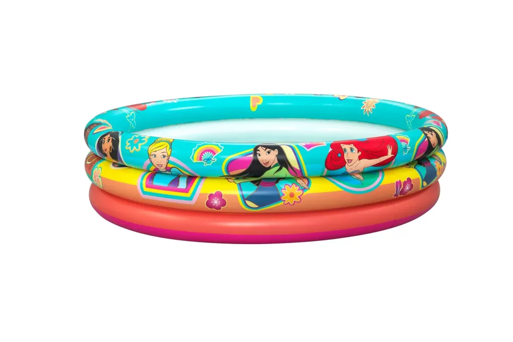 New Piscina 3 Anelli Disney Sirenetta Cm. 122 25 Gonfiabili Per Bambini