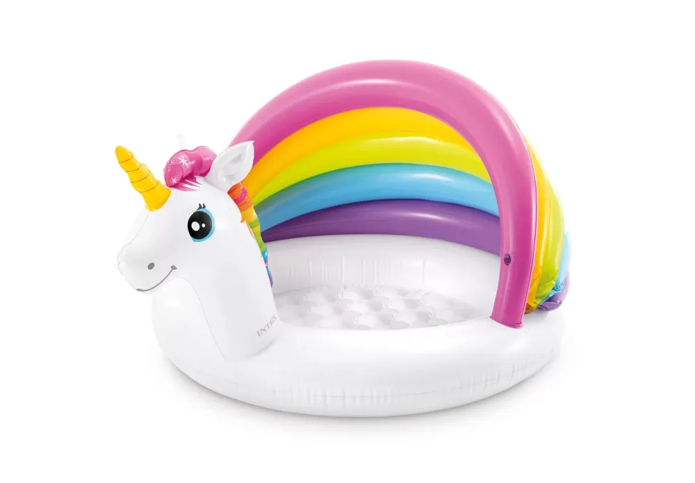 New Piscina Baby Pool Unicorno Cm 127X102X69 Gonfiabili Per Bambini