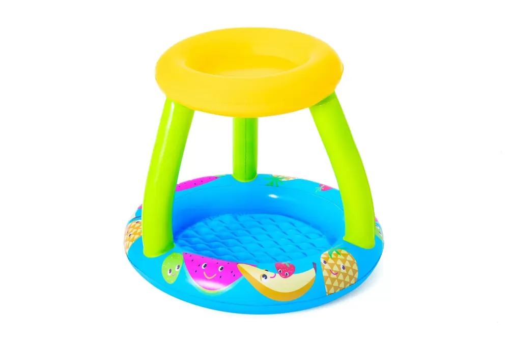 Flash Sale Piscina Frutti Con Fondo Gonfiabile E Copertura, Cm. 94X89X79, Protezione Uv 50+ Pf Gonfiabili Per Bambini