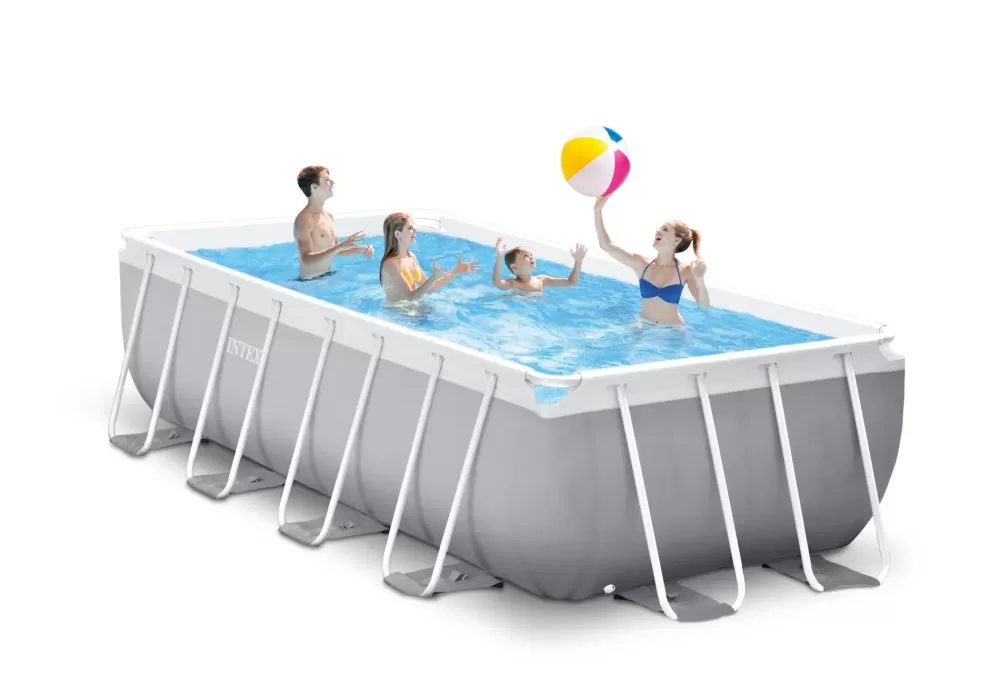 Sale Piscina Prisma Metal Frame 488X244X107 Cm Con Pompa Filtro,Scaletta,Telo Base, Copertura Piscine Da Giardino