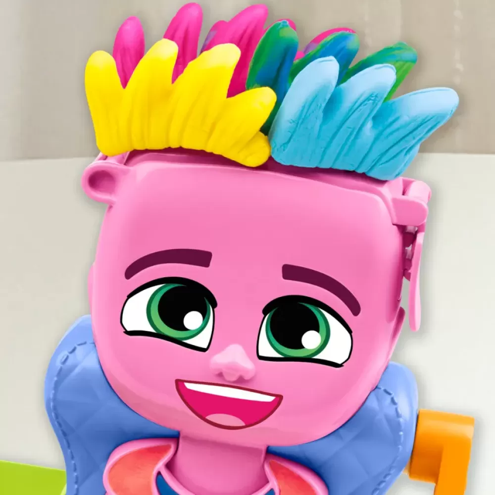 Outlet Capelli Pazzerelli, Playset Per Giocare Al Parrucchiere, Giocattoli Di Fantasia Per Bambini E Bambine Dai 3 Anni In Su Plastilina E Pasta Modellabile