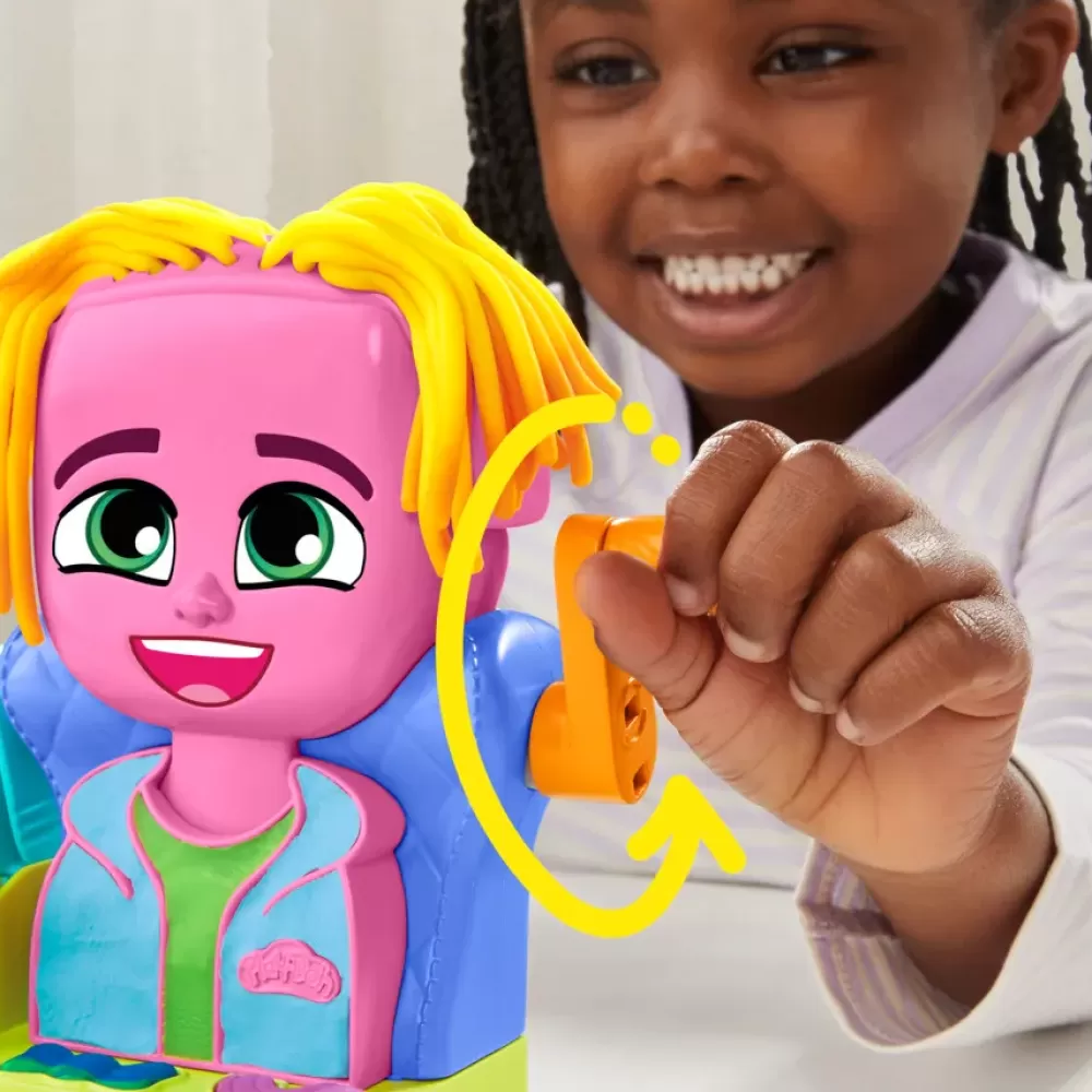 Outlet Capelli Pazzerelli, Playset Per Giocare Al Parrucchiere, Giocattoli Di Fantasia Per Bambini E Bambine Dai 3 Anni In Su Plastilina E Pasta Modellabile