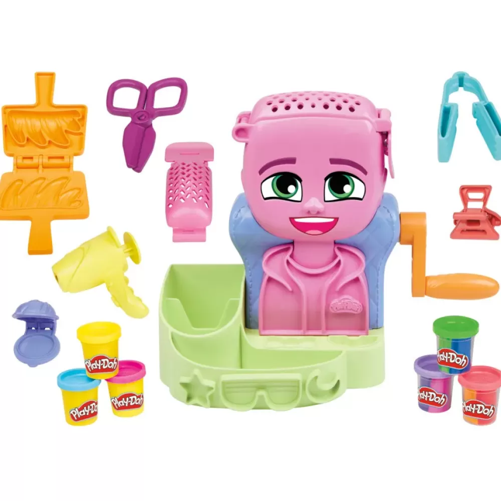 Outlet Capelli Pazzerelli, Playset Per Giocare Al Parrucchiere, Giocattoli Di Fantasia Per Bambini E Bambine Dai 3 Anni In Su Plastilina E Pasta Modellabile