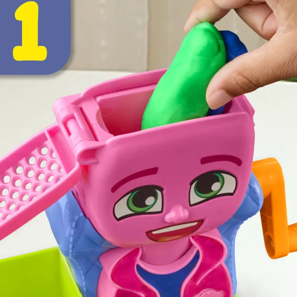 Outlet Capelli Pazzerelli, Playset Per Giocare Al Parrucchiere, Giocattoli Di Fantasia Per Bambini E Bambine Dai 3 Anni In Su Plastilina E Pasta Modellabile