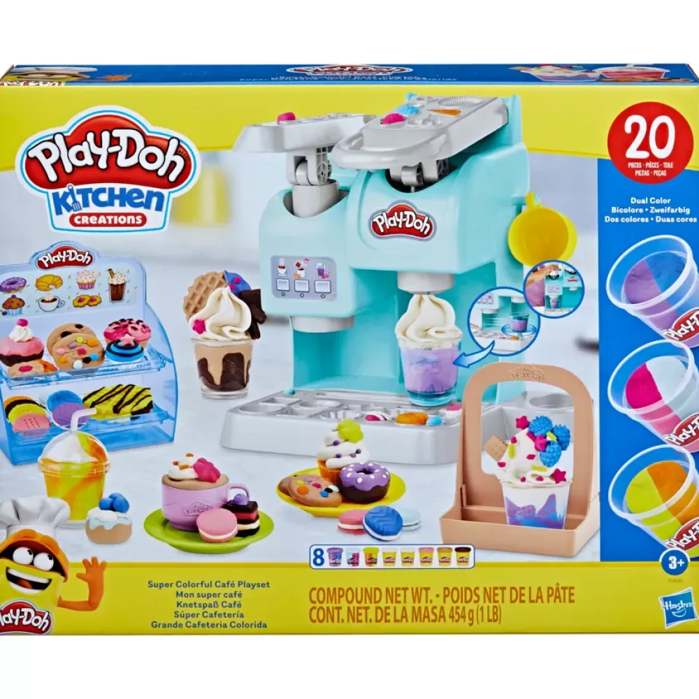 Cheap , Kitchen Creations, La Caffettiera Super Colorata, Playset Con 20 Accessori E 8 Vasetti Di Pasta Modellabile Plastilina E Pasta Modellabile