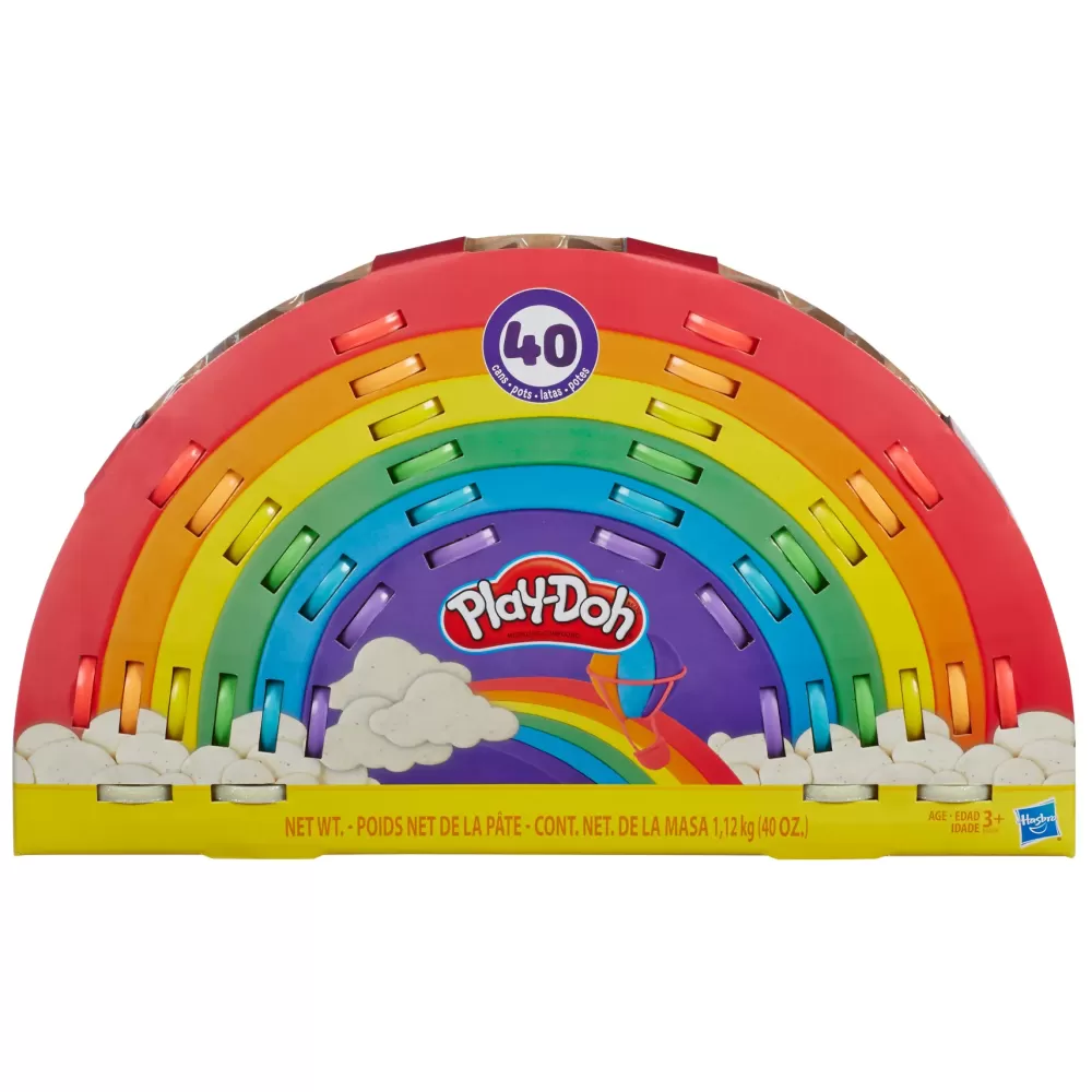 Online , Ultimate Rainbow 40, Confezione Da 7 Vasetti, Giocattoli Per Bambini E Bambine, Regalini Per Le Feste Plastilina E Pasta Modellabile