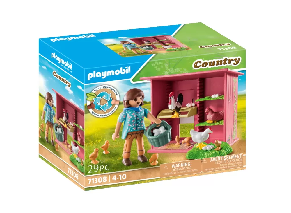 New 71308 Pollaio Per Bambini Dai 4 Anni In Su Giocattolo Sostenibile Costruzioni Bambini