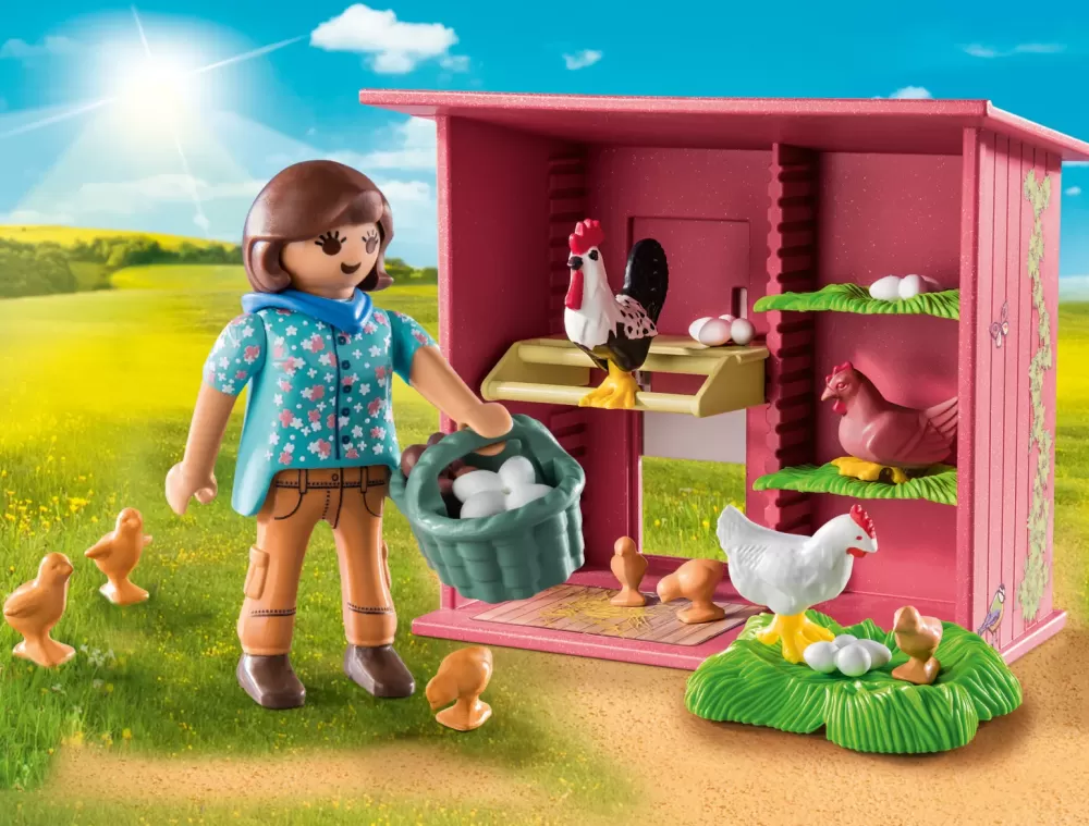 New 71308 Pollaio Per Bambini Dai 4 Anni In Su Giocattolo Sostenibile Costruzioni Bambini