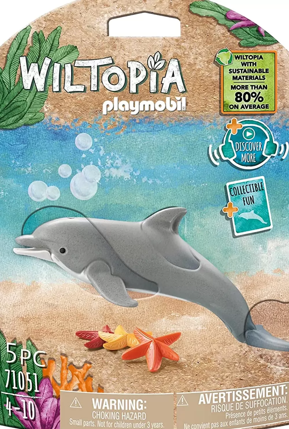 New - Animaux 71051 Delfino Wiltopia Fatto In Materiali Sostenibili Mondi Immaginari