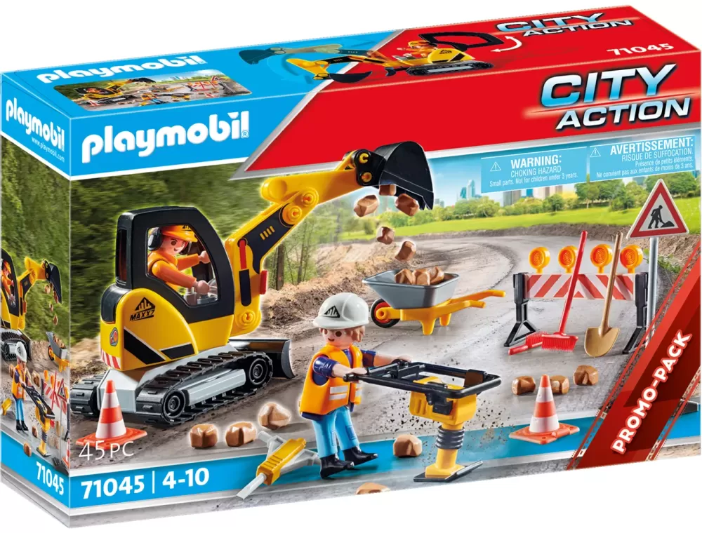 Sale City Action Promo Pack Cantiere Stradale Per Bambini Dai 4 Anni In Su Set Costruzioni