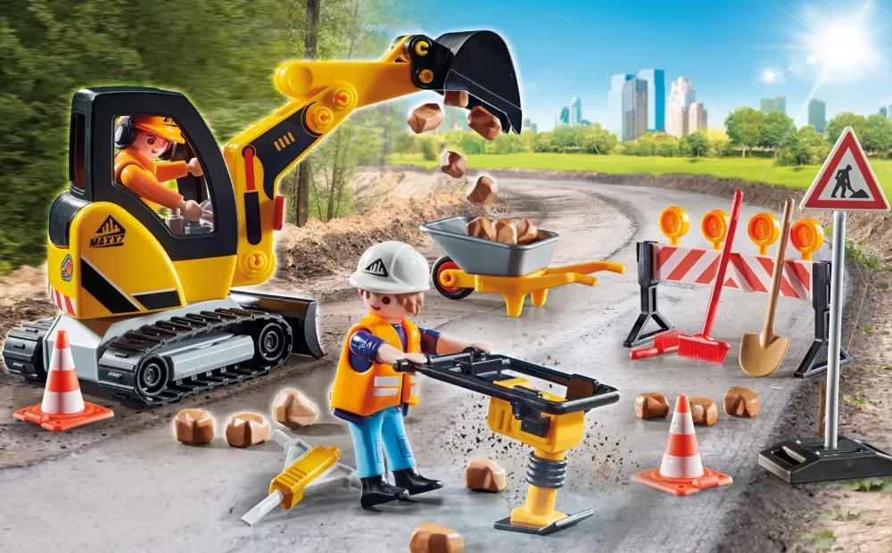 Sale City Action Promo Pack Cantiere Stradale Per Bambini Dai 4 Anni In Su Set Costruzioni