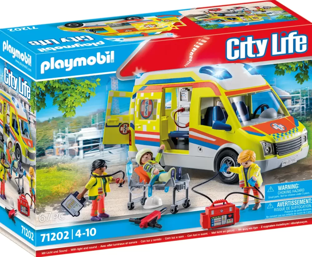 Online City Life 71202 Ambulanza Per Bambini Dai 4 Anni In Su Set Costruzioni