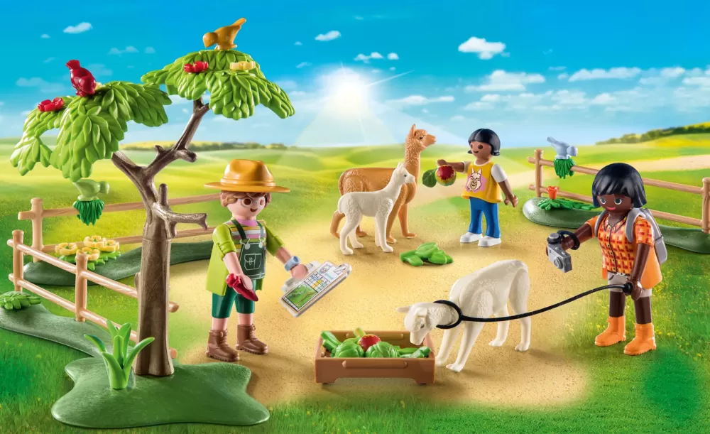 Cheap Country 71251 Passeggiata Con Gli Alpaca Per Bambini Dai 4 Anni In Su Set Costruzioni