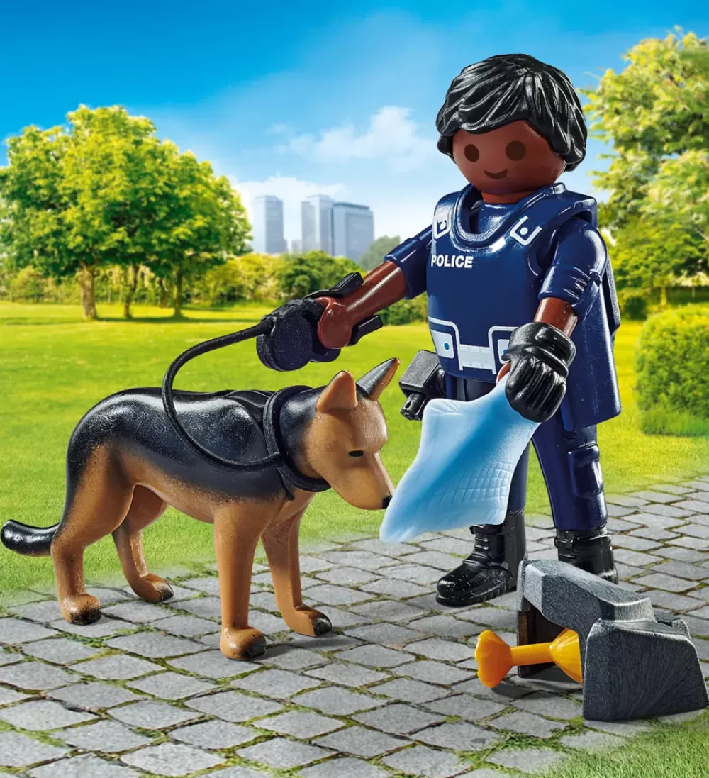 Clearance Special Plus 71162 Agente Con Cane Poliziotto Per Bambini Dai 4 Anni In Su Set Costruzioni