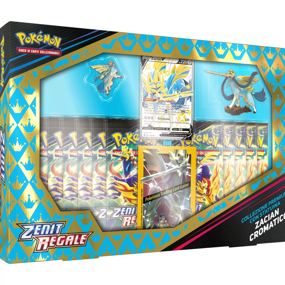 Flash Sale Collezione Premium Statuina Zacian/Zamazenta Cromatico Zenit Regale Giochi Di Carte