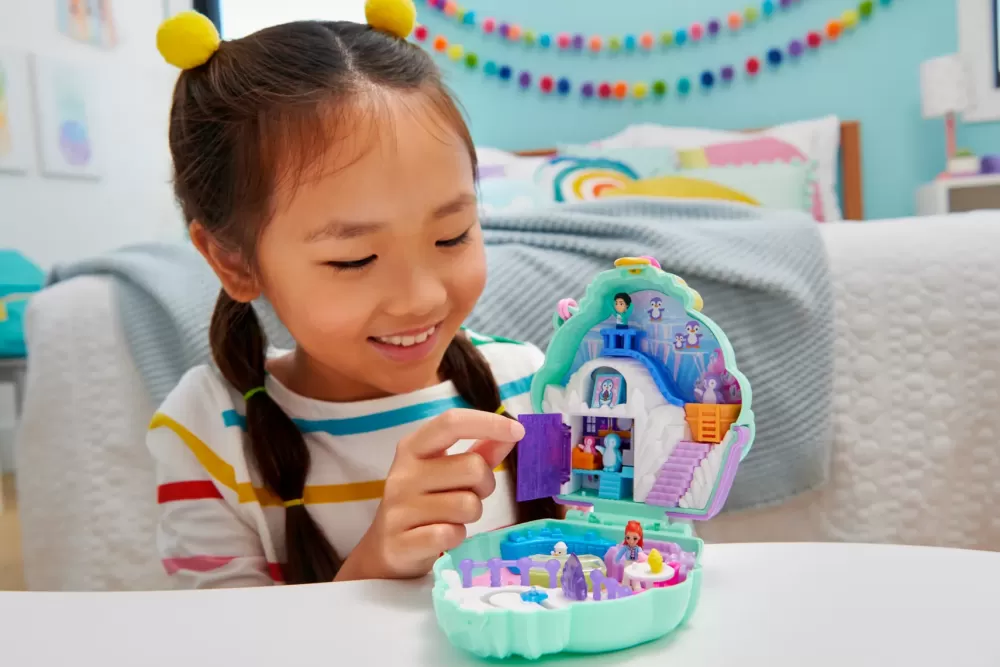 Best Sale Cofanetto Dolce Pinguino, Playset Da Viaggio Con Esterno Interattivo, 2 Micro Bambole E 12 Accessori Inclusi Mini Dolls