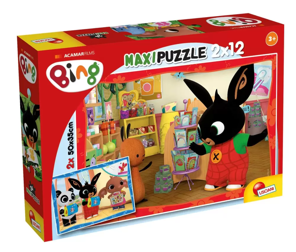 Store Puzzle Supermaxi 12+12 Bing A Scuola! Puzzle Per Bambini