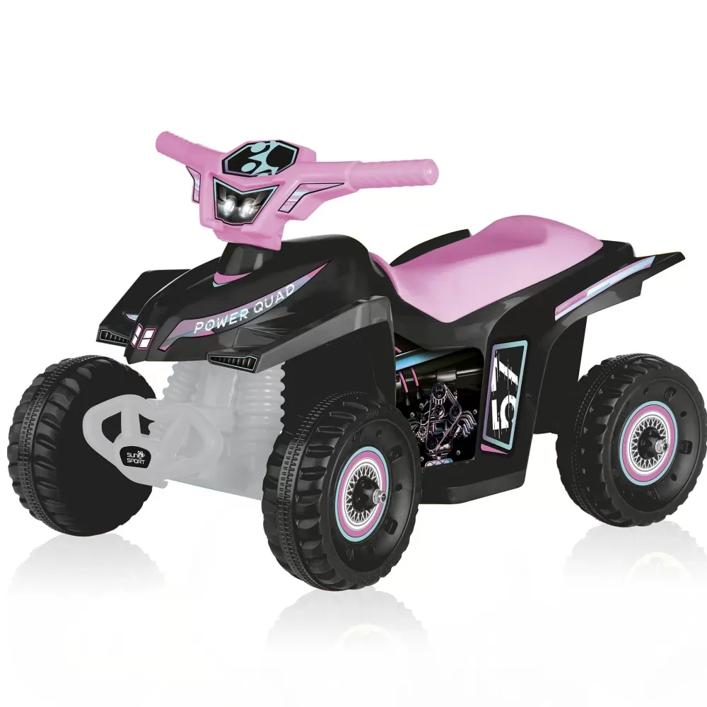 Outlet Quad Elettrico Per Bambini Grandi Ruote, Stabilita E Guida Realistica Fino A 2,7 Km/H Peso Massimo Supportato 50 Kg Disponibile In Due Varianti Cavalcabili Elettrici