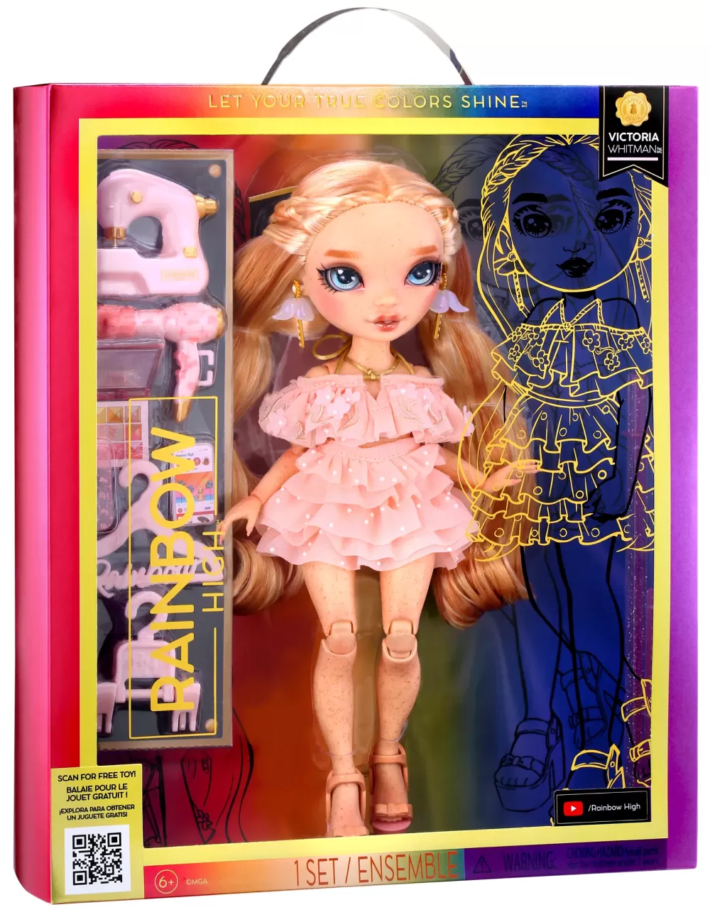 Cheap Fashion Doll Serie 5: Victoria Whitman. Bambola Rosa Chiaro Con Vestito Alla Moda E Oltre 10 Accessori Di Gioco Colorati Fashion Dolls