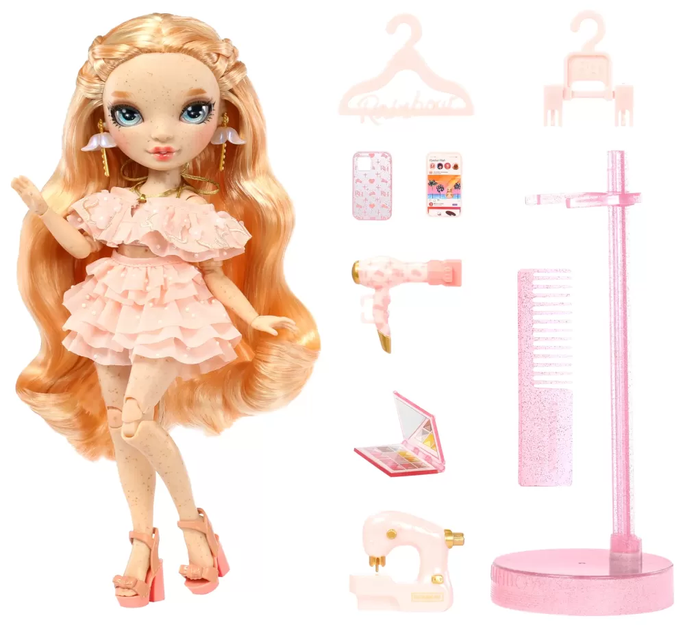 Cheap Fashion Doll Serie 5: Victoria Whitman. Bambola Rosa Chiaro Con Vestito Alla Moda E Oltre 10 Accessori Di Gioco Colorati Fashion Dolls