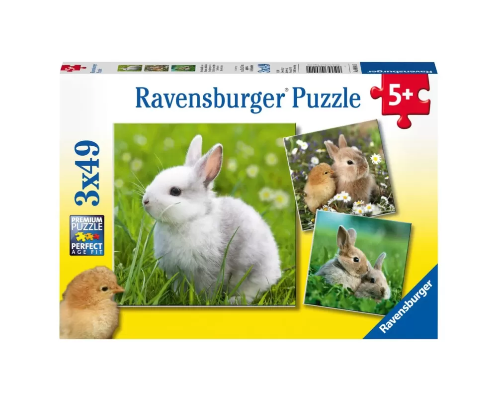 Discount 3 Puzzle 49 Pezzi Teneri Coniglietti Puzzle Per Bambini