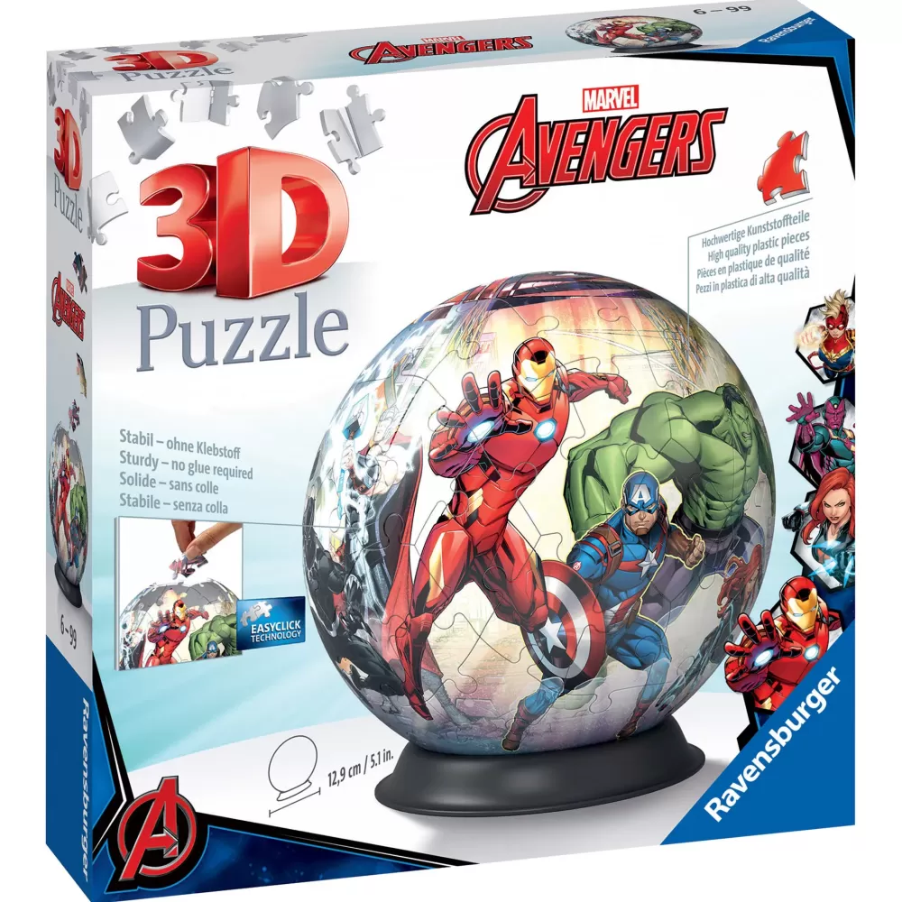Sale Avengers, Puzzle Ball, 72 Pezzi, 6+ Anni Puzzle 3D