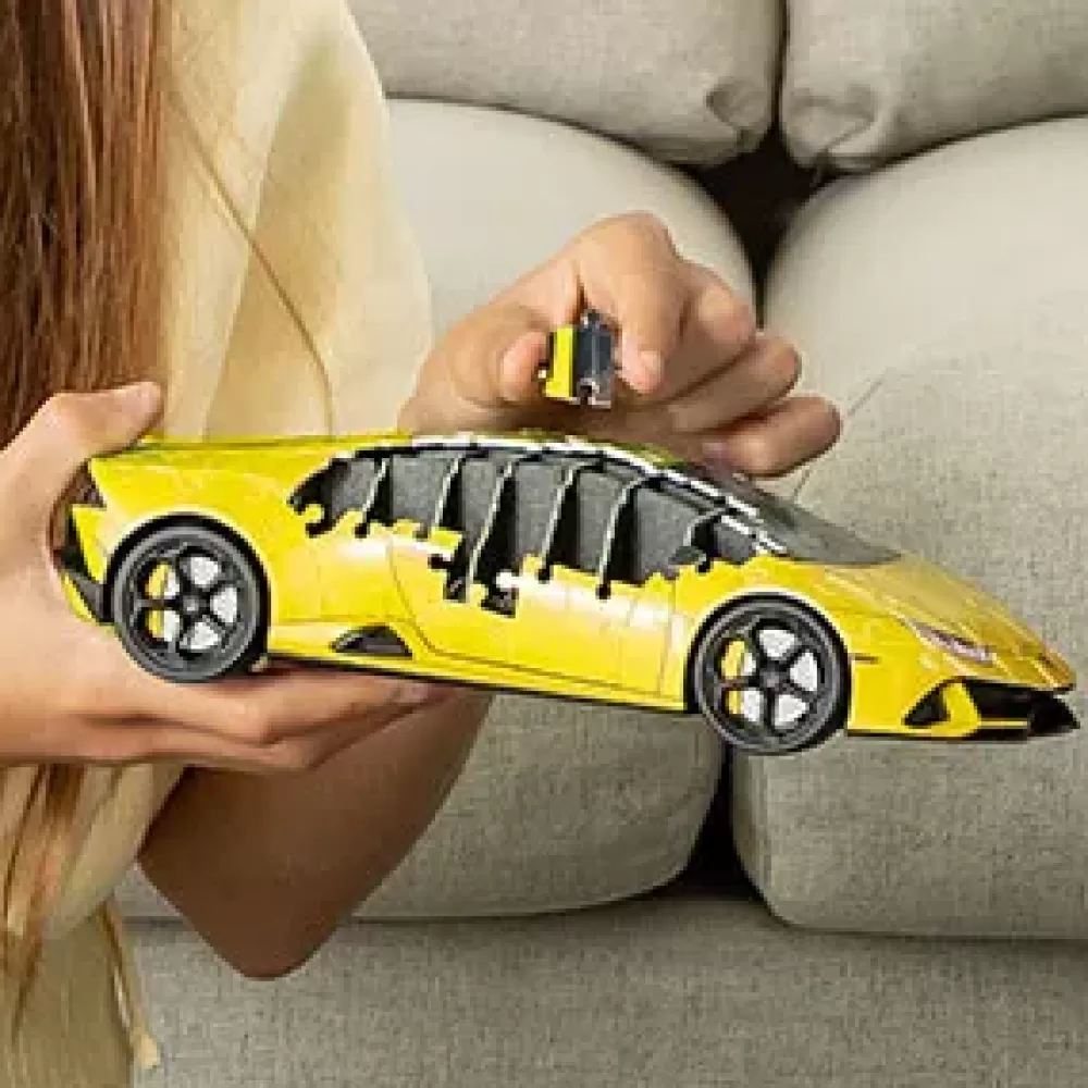 Sale Lamborghini Huracan Evo Verde, 108 Pezzi, 8+ Anni Puzzle 3D