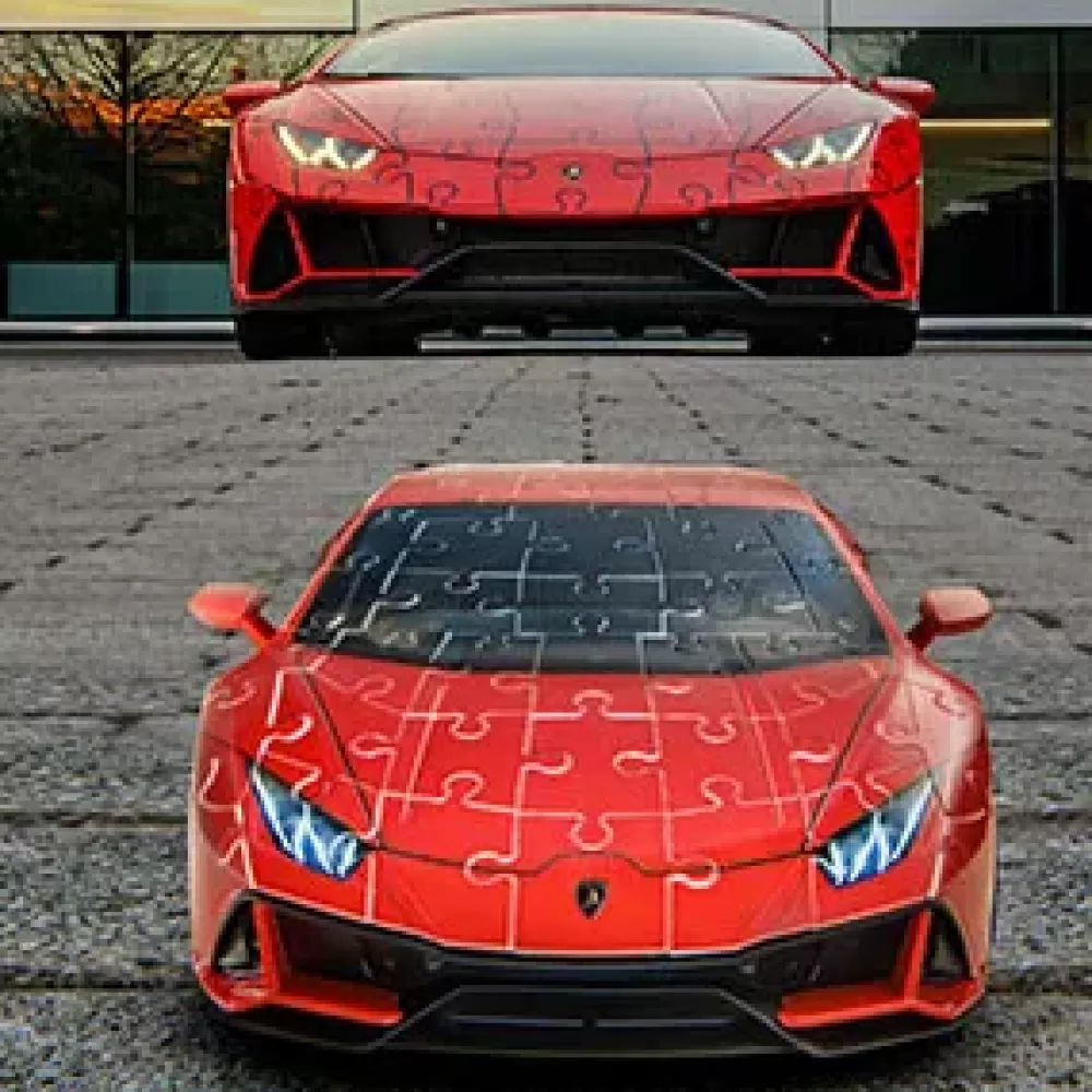 Sale Lamborghini Huracan Evo Verde, 108 Pezzi, 8+ Anni Puzzle 3D