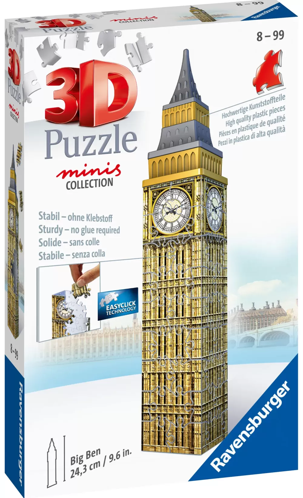 Clearance Mini Big Ben, 54 Pezzi, 8 Anni Puzzle 3D