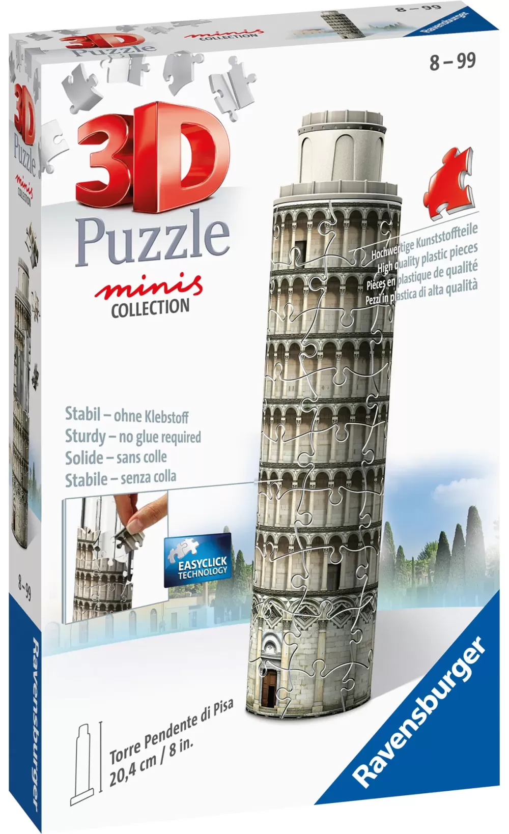 New Mini Torre Di Pisa, 54 Pezzi, 8 Anni Puzzle 3D