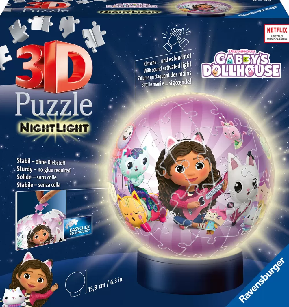 Discount Nightlamp Gabby'S Dollhouse, Night Lamp, 72 Pezzi, 6+ Anni Puzzle 3D