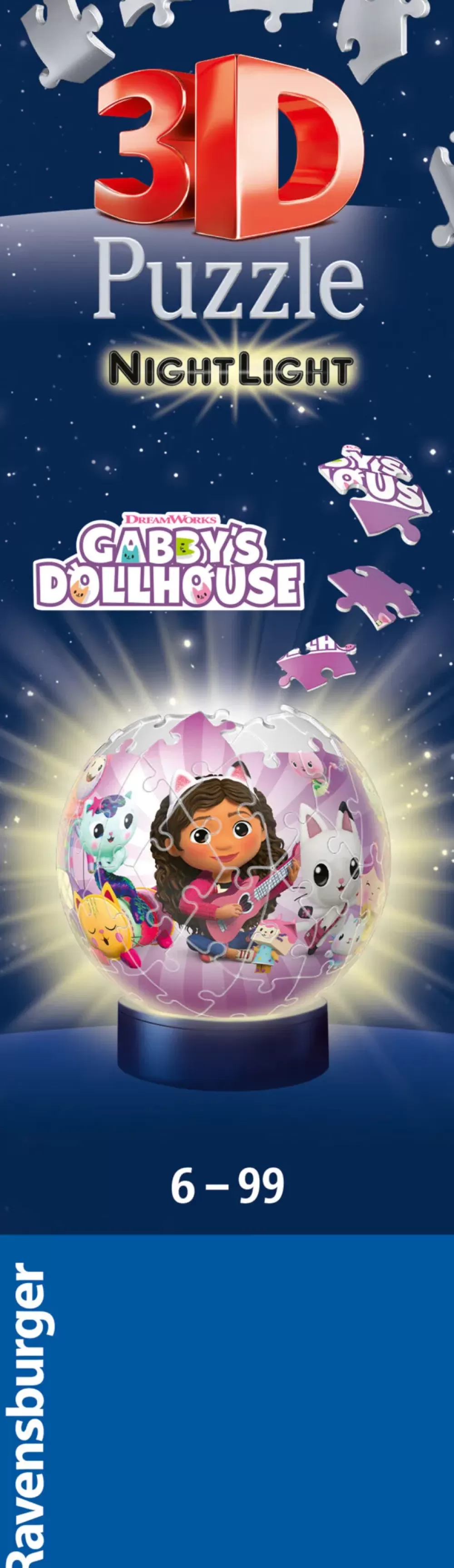 Discount Nightlamp Gabby'S Dollhouse, Night Lamp, 72 Pezzi, 6+ Anni Puzzle 3D