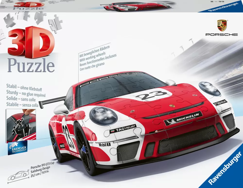 Clearance Porsche 911 Gt3 Cup Salzburg , 108 Pezzi, 10+ Anni Puzzle 3D